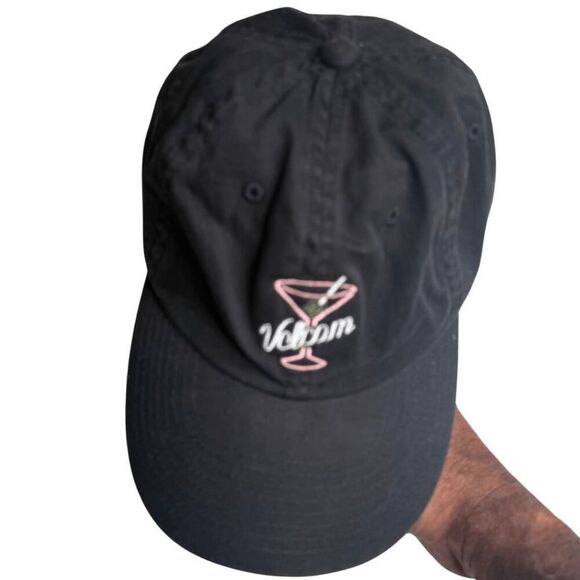 Volcom Men's Cotton Adjustable Snapback Baseball Hat Black One‎ Size - Picture 5 of 9